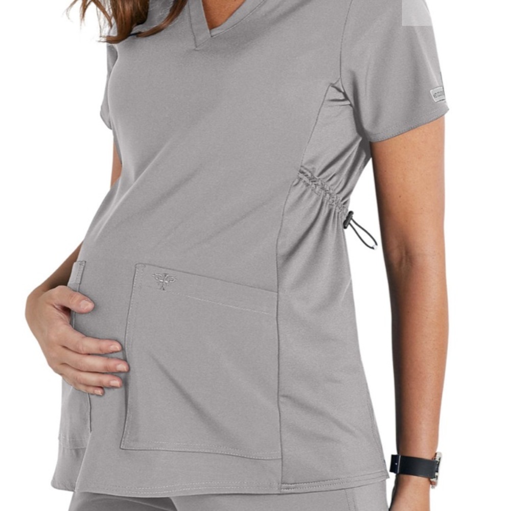 Med Couture maternity scrub top